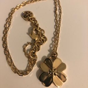 Tory Burch Shamrock Necklace